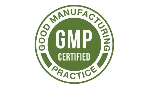 GMP Certified Good Manufacturing Practice badge